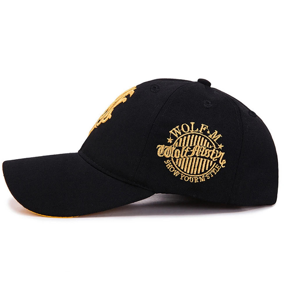 Men'S Baseball Hat Wolf 3D Embroidery Cap Male Popular Snapback Women'S Summer Hat Hip-Hop Capssports Sun Hat BQM042