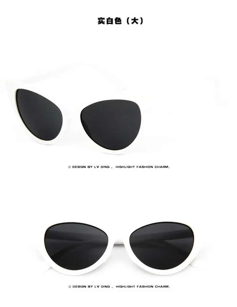 2021 Retro Cat Eye Sun Glasses New Women Cateye Sunglasses Luxury Brand Designer Vintage Gradient Female Eyewear UV400