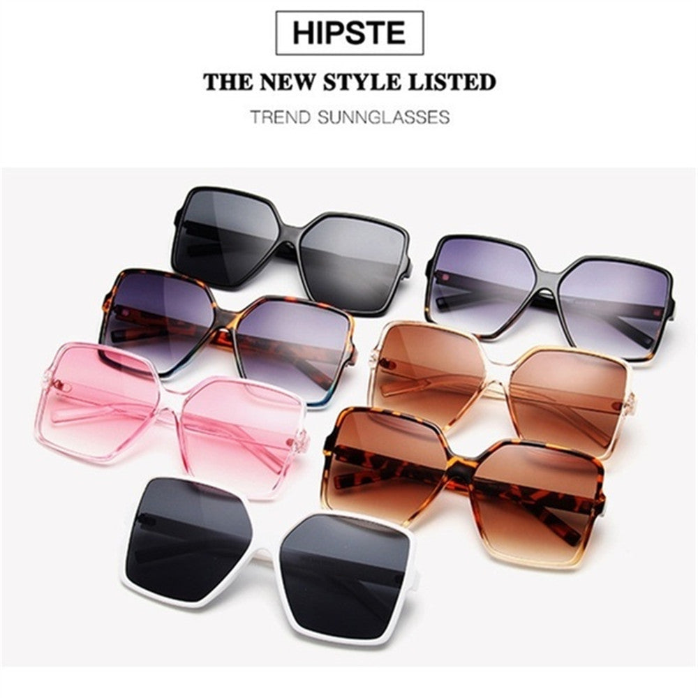 1 PC Car Motor Oversized Square Sunglasses for Women and Men UV Protection Eyeglasses Retro Big Frame Sun Glasses Fashion Shades