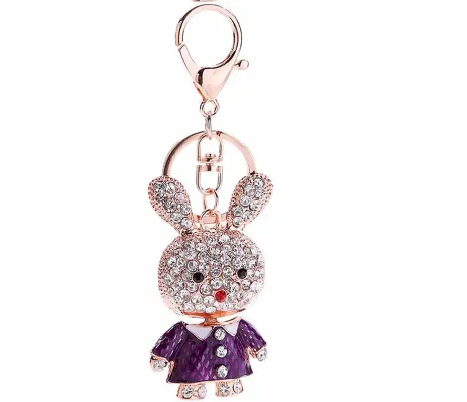 Fashion Full Crystal Rhinestone Unicorn Keychain Car Keyrings Women'S Bags Decoration Accessories Horse Pendants Jewelry