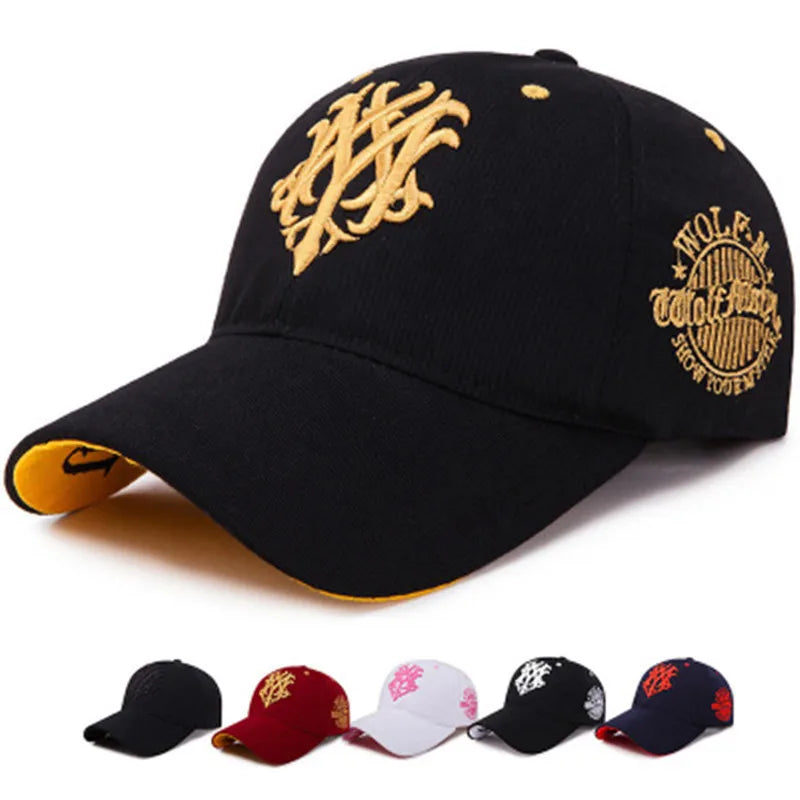 Men'S Baseball Hat Wolf 3D Embroidery Cap Male Popular Snapback Women'S Summer Hat Hip-Hop Capssports Sun Hat BQM042