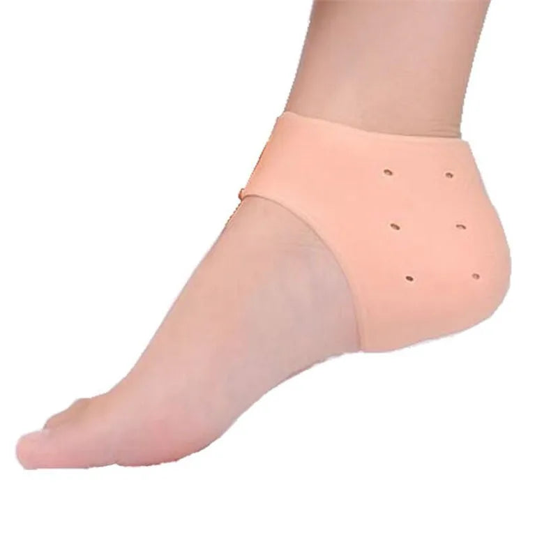 "Revitalize Your Feet with 2Pcs Moisturizing Gel Heel Socks - Say Goodbye to Cracked Foot Skin!"