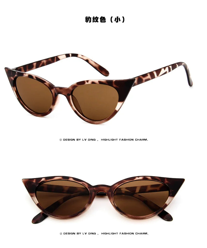 2021 Retro Cat Eye Sun Glasses New Women Cateye Sunglasses Luxury Brand Designer Vintage Gradient Female Eyewear UV400