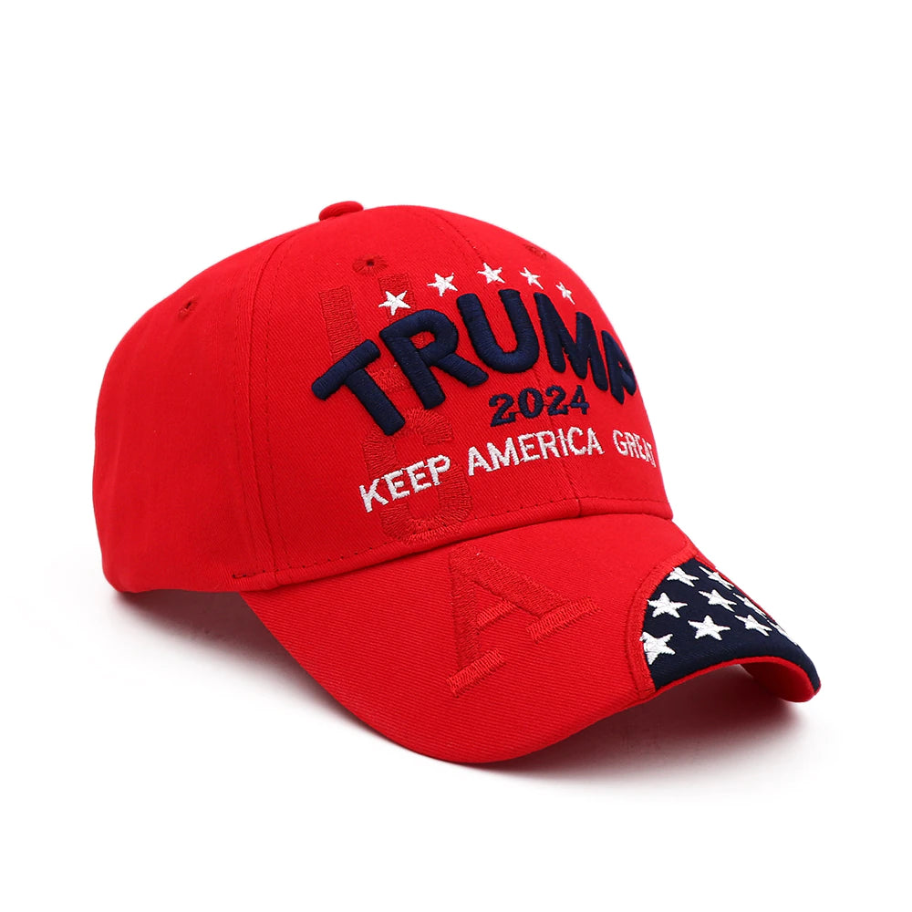 Donald Trump Hat Camouflage Cap Keep America Great MAGA Hat President 2024 American Flag USA Baseball Caps