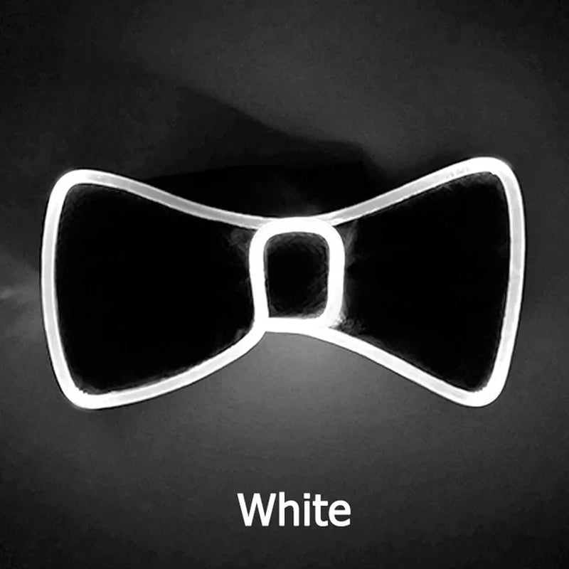 New Style 6 Lighting Colors Available Light up LED Bow Tie Glowing Men Bow Tie for Glow Party Costume Props Nightclub Supplies