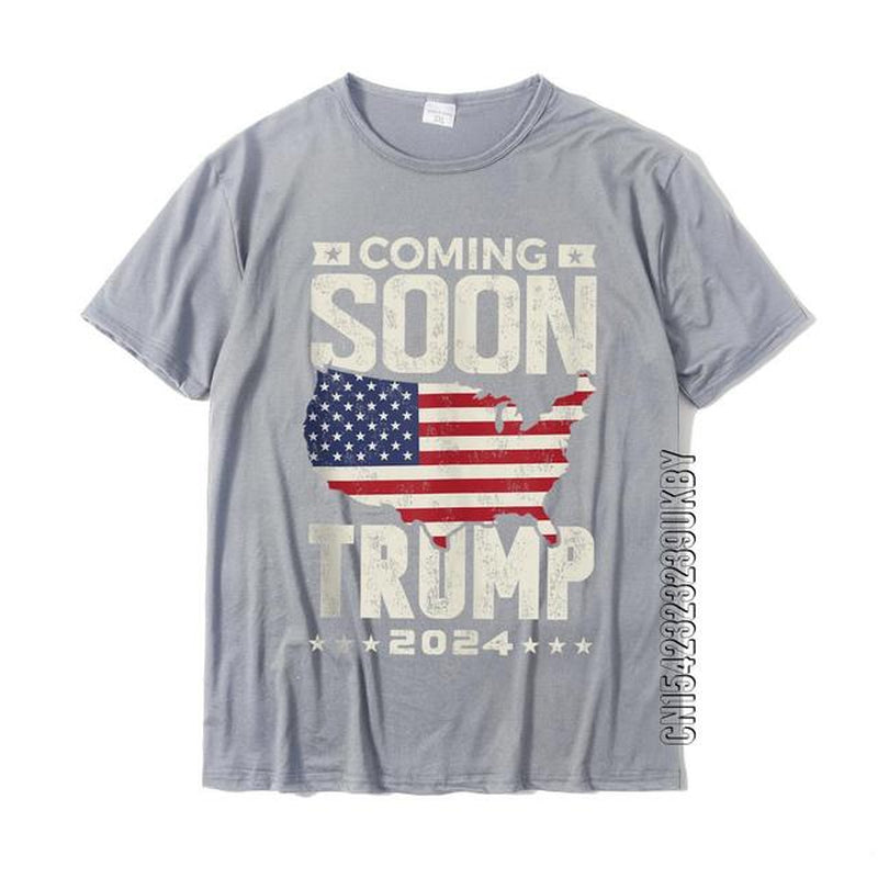 Funny Coming Soon Donald Trump 2024 Political Rally T Shirt Normal Tshirts Prevailing T Shirt Cotton Mens Gift