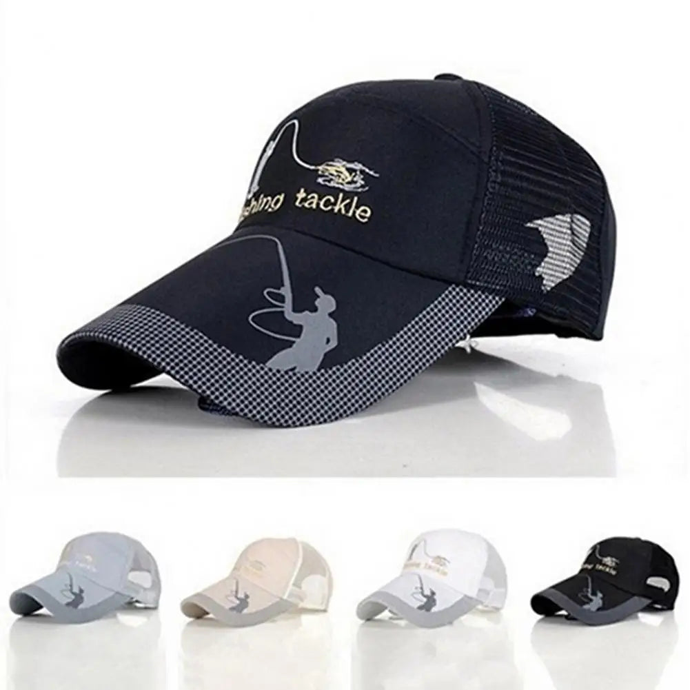 Outdoor Sport Baseball Cap Spring and Summer Men Women Fashion Outdoor Sun Protection Tackle Mesh Baseball Cap Fishing Hat