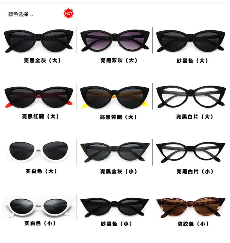 2021 Retro Cat Eye Sun Glasses New Women Cateye Sunglasses Luxury Brand Designer Vintage Gradient Female Eyewear UV400